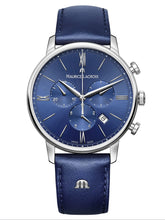 Load image into Gallery viewer, Maurice Lacroix ELIROS Chronograph Blue 40mm on Leather
