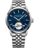 Raymond Weil Freelancer Calibre RW1212 Open Heart Blue on Bracelet