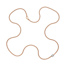 Load image into Gallery viewer, Fope Aria Rose Gold Necklace with Diamond