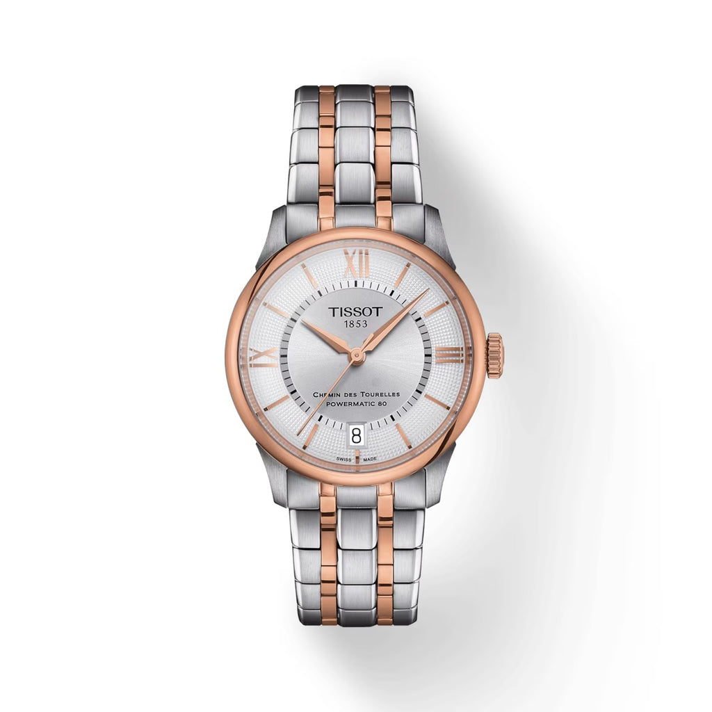 TISSOT CHEMIN DES TOURELLES POWERMATIC 80 34 MM -RG 2TONES