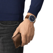 Load image into Gallery viewer, TISSOT CHEMIN DES TOURELLES POWERMATIC 80 42 MM BLUE ON LEATHER