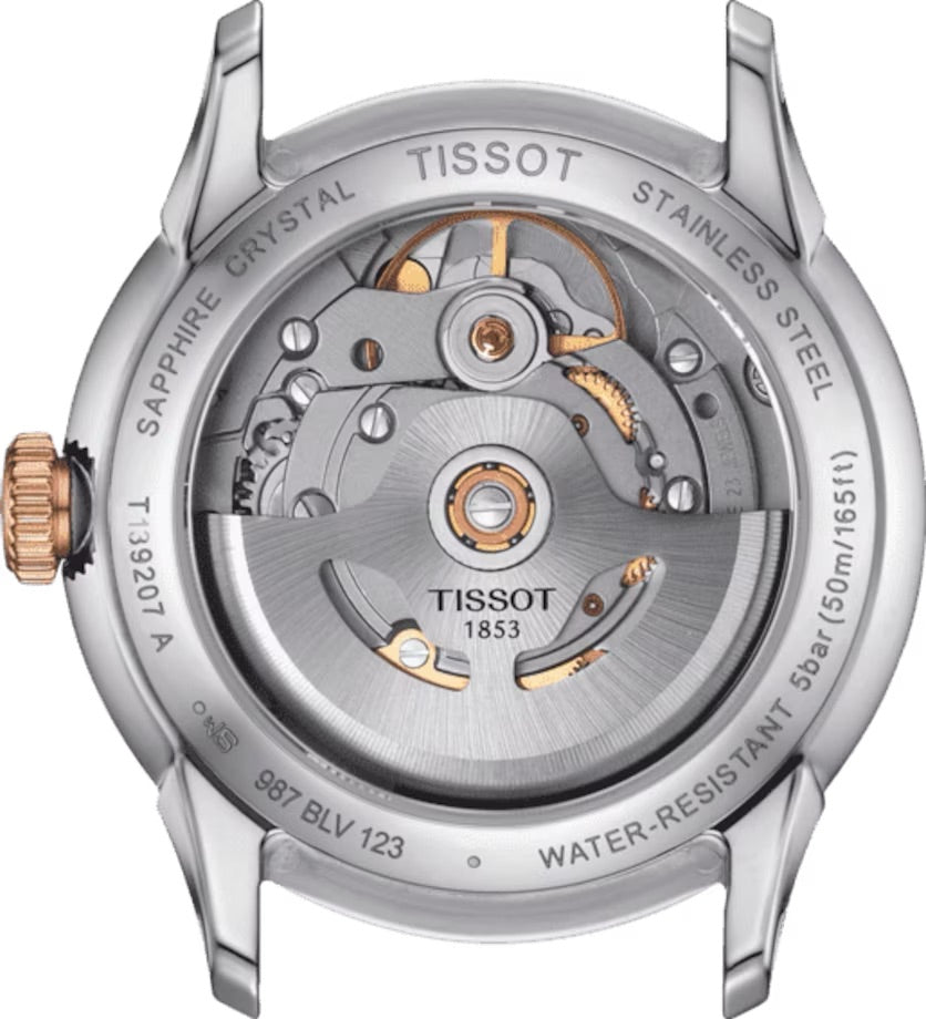 TISSOT CHEMIN DES TOURELLES POWERMATIC 80 34 MM RG 2TONES