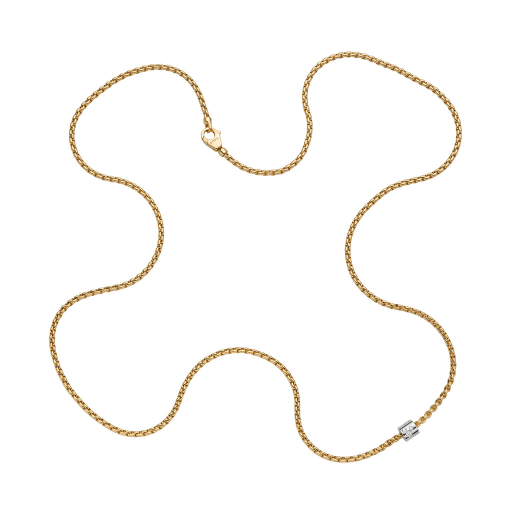 Fope Aria Yellow Gold Necklace with Diamond