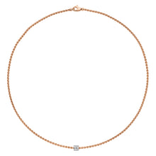 Load image into Gallery viewer, Fope Aria Rose Gold Necklace with Diamond