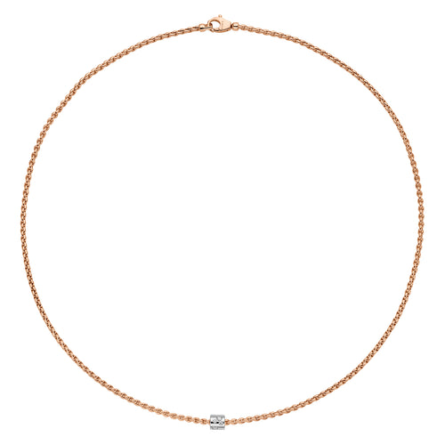 Fope Aria Rose Gold Necklace with Diamond