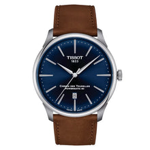 Load image into Gallery viewer, TISSOT CHEMIN DES TOURELLES POWERMATIC 80 42 MM BLUE ON LEATHER