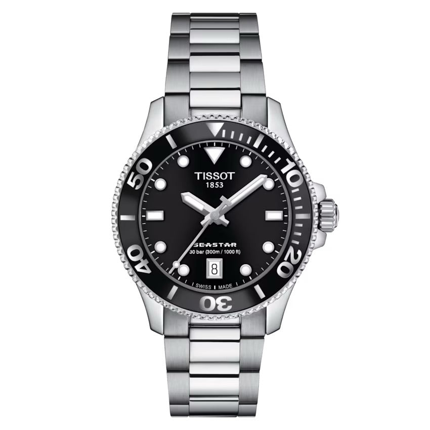 Tissot black sale face watch