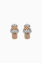 Load image into Gallery viewer, Fope Vendome Rose Gold Earrings with Diamonds