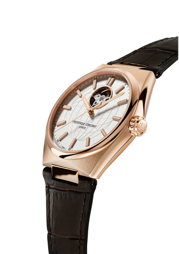 FREDERIQUE CONSTANT HIGHLIFE HEART BEAT RG PLATED WHITE DIAL