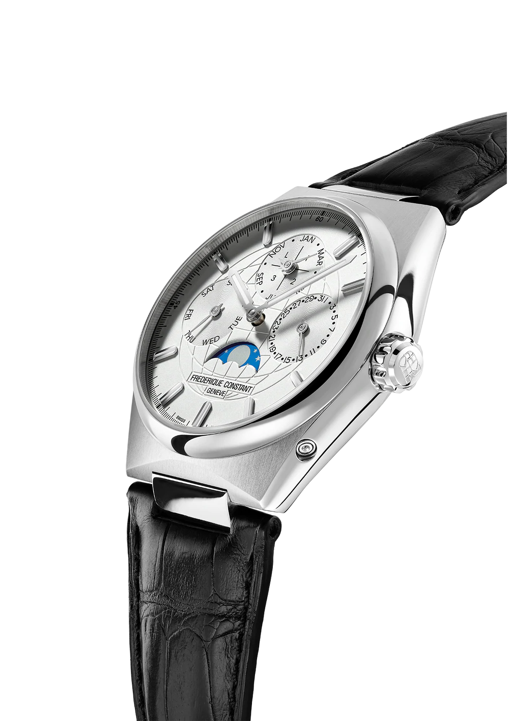 FREDERIQUE CONSTANT HIGHLIFE PERPETUAL CALENDAR MANUFACTURE SILVER
