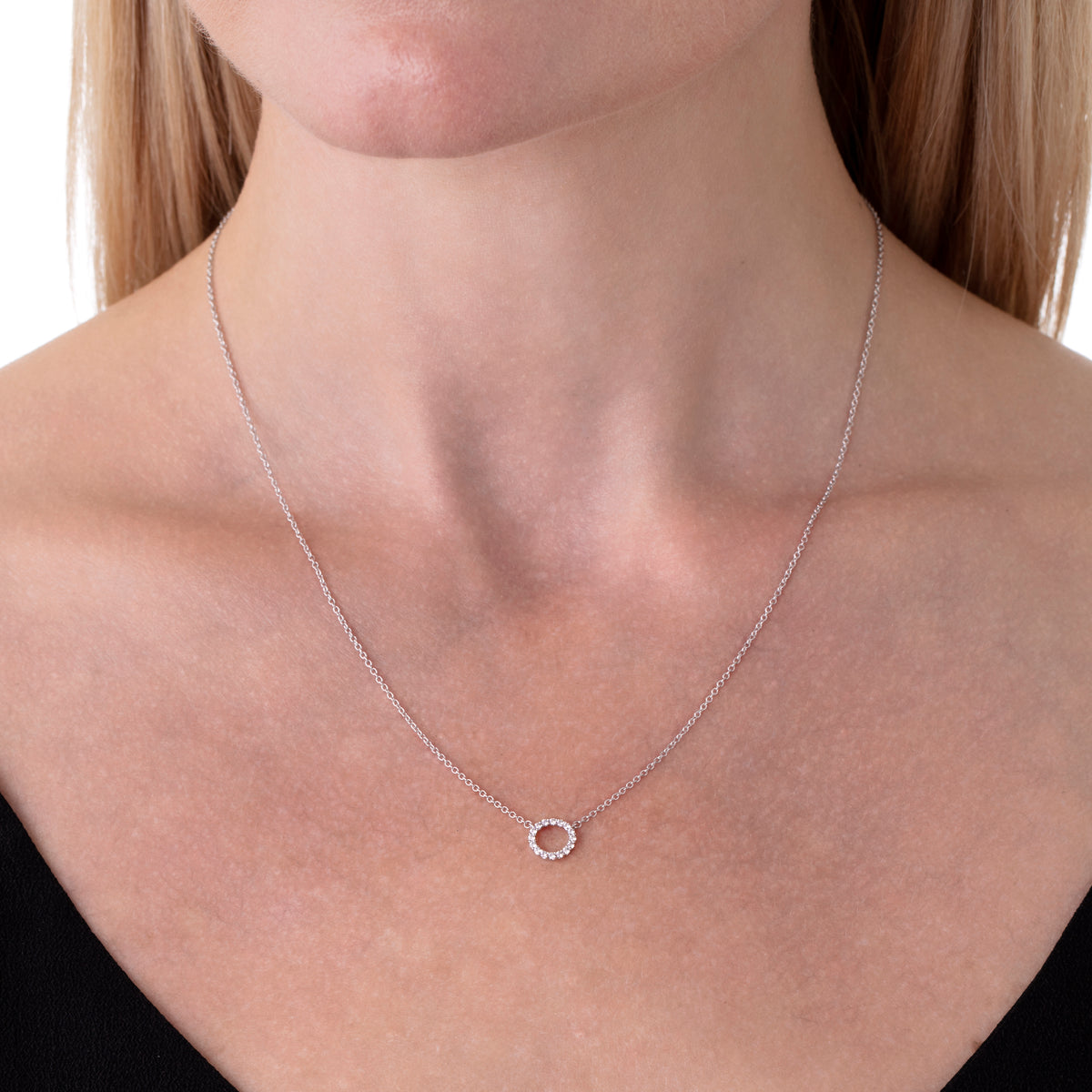 Little sales circle necklace