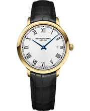 Load image into Gallery viewer, Raymond Weil Toccata Men&#39;s Classic Gold PVD Leather Quartz Watch, 39 mm