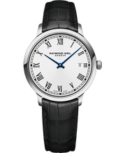 Load image into Gallery viewer, Raymond Weil Toccata Men&#39;s Classic White Dial Leather Quartz Watch, 42 mm