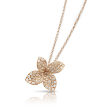 Load image into Gallery viewer, Pasquale Bruni Petit Garden Necklace 18k Rose Gold with Diamonds -Medium flower